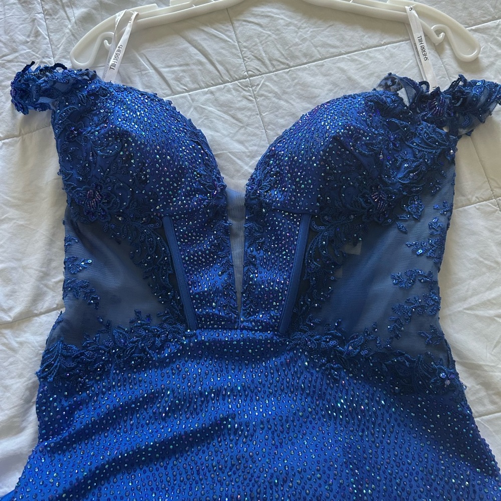 Sherri Hill Vibrant Blue Dress